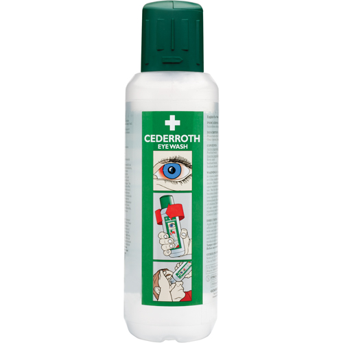 Cederroth Eyewash Solution, Full Bottle, 500 ml Cam Industrial