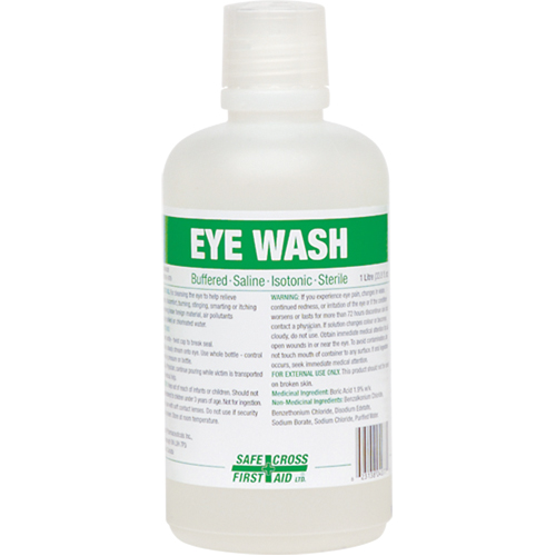 Eyewash Solution, Full Bottle, 1000 ml Cam Industrial