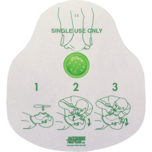 CPR Faceshield, Single Use Faceshield, Class 2 Cam Industrial