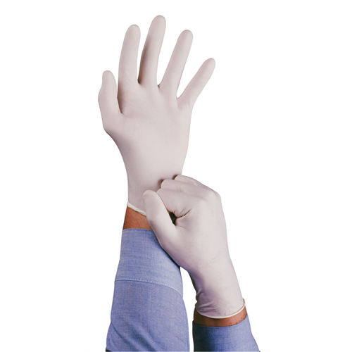 TouchNTuff&reg; 69-210 Gloves, Small, Latex, 5-mil, Powder-Free, Natural Cam Industrial