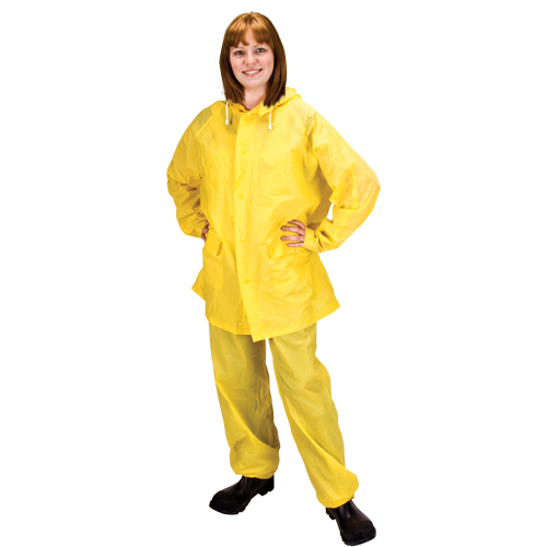 RZ300 Rain Suit, PVC, 3X-Large, Yellow Cam Industrial