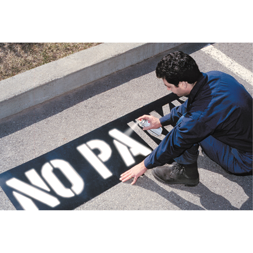 Pochoirs pour parc de stationnement, Anglais, 12" Cam Industrial