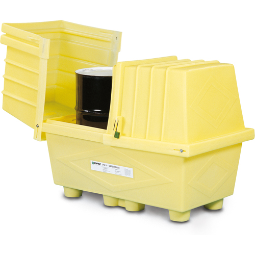 Poly-Safeypacks&reg; Without Drain, 60.5" L x 37.25" W x 45.75" H, 1200 lbs. Load Capacity Cam Industrial