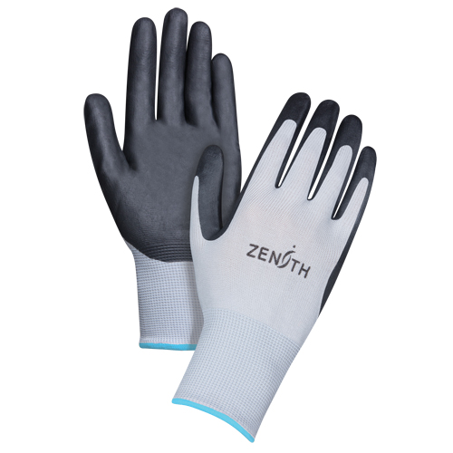 Lightweight Breathable Coated Gloves, 10/X-Large, Foam Nitrile Coating, 13 Gauge, Polyester Shell Cam Industrial