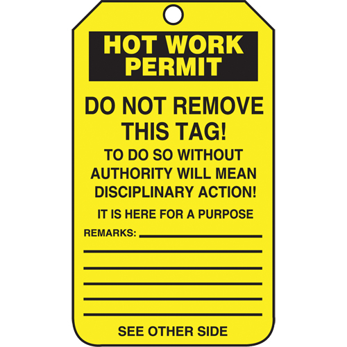 &eacute;tiquettes de s&eacute;curit&eacute; d'inspection et de contr&ocirc;le de l'&eacute;tat de l'&eacute;quipement, Papier cartonn&eacute;, 3-1/8" la x 5-7/8" h, Anglais Cam Industrial