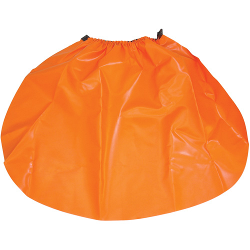 Hard Hat Rain Shield, One Size, Orange, Nylon/PVC Cam Industrial