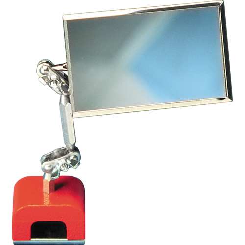 Inspection Mirror, Rectangular, 3-1/2" L x 2" W, Telescopic Cam Industrial