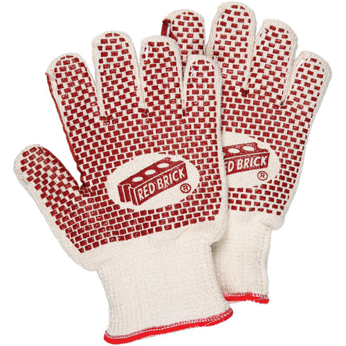 Red Brick&reg; Reversible Terrycloth Gloves, Cotton, Double Sided, 10 Gauge, Small Cam Industrial