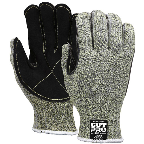 Gants r&eacute;sistants aux coupures Hero, Taille Petit/7, Calibre 7, Enveloppe en PEHD/Kevlar/Acier inoxydable, ANSI/ISEA 105 niveau 4 Cam Industrial