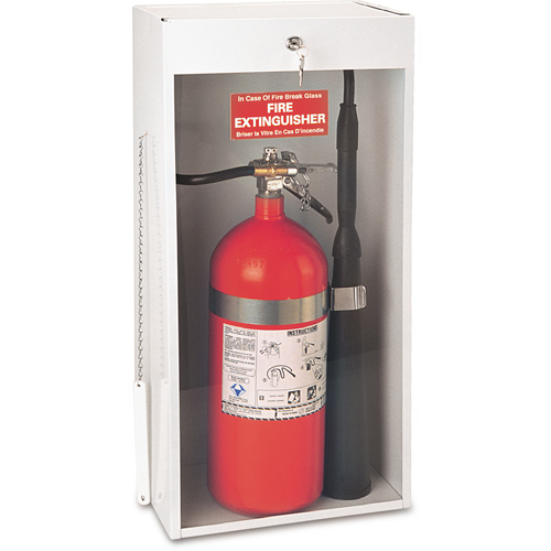 Surface-Mounted Fire Extinguisher Cabinets, 14.125" W x 30.125" H x 9.0625" D Cam Industrial