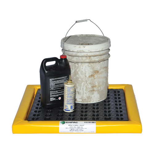 Poly-Spillpad Pads, 31-1/2" L x 54" W x 2-1/4" H, 7.5 US gal Spill Capacity Cam Industrial