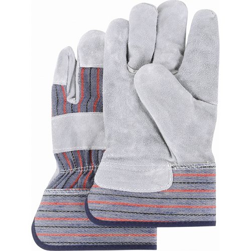Gants d'ajusteur de premi&egrave;re qualit&eacute;, 2T-Grand, Paume en Cuir de vache refendu, Doublure en Coton Cam Industrial