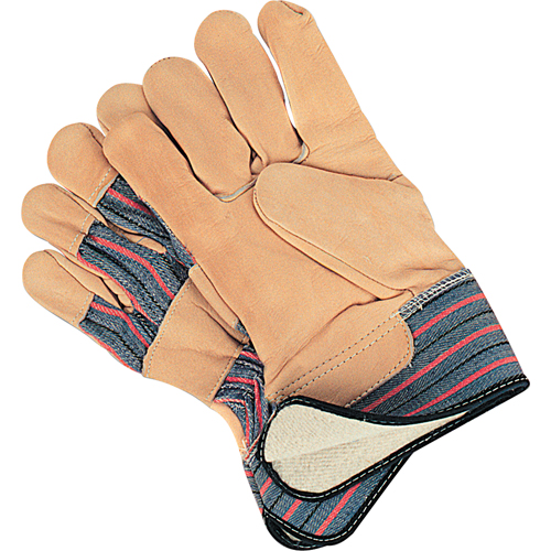 Abrasion-Resistant Winter-Lined Fitters Gloves, Large, Grain Cowhide Palm, Cotton Fleece Inner Lining Cam Industrial