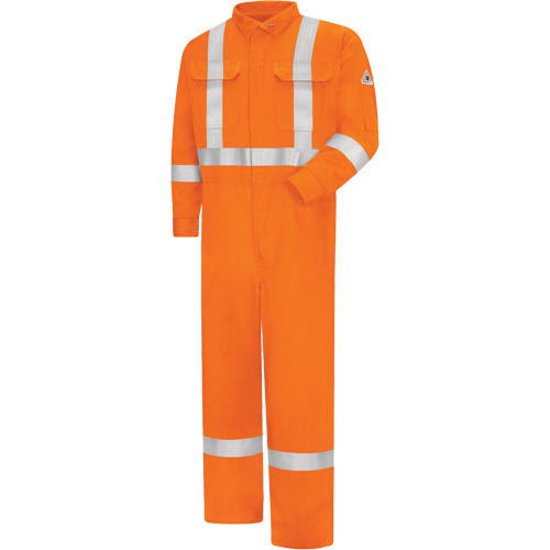 CSA Compliant 7 oz. Ultra Soft&reg; Coveralls, Men's, Orange, Size 38 Cam Industrial