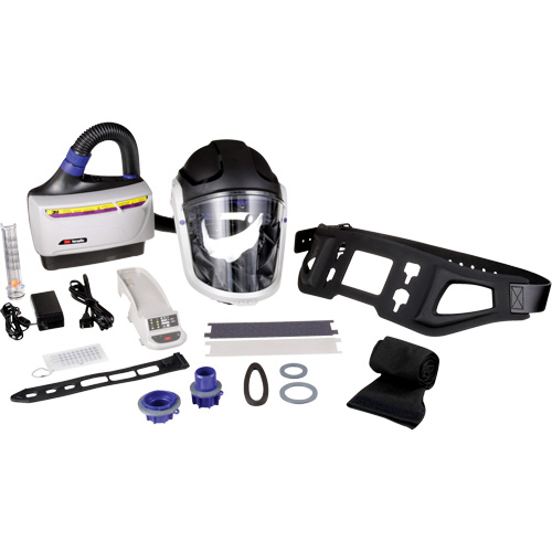 Trousse industrielle lourde pour APR motoris&eacute; TR-600 de Versaflo, Capuchon & visi&egrave;re, Pile Lithium-ion Cam Industrial