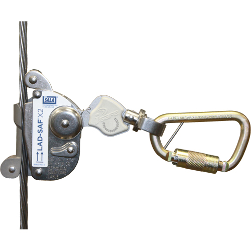 Lad-Saf X2 Detachable Cable Sleeve, 5/8"/3/8" Rope Diameter Cam Industrial