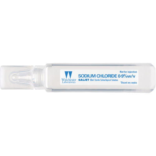 Saljet Single Dose Saline Solution, 1.01 oz. Cam Industrial