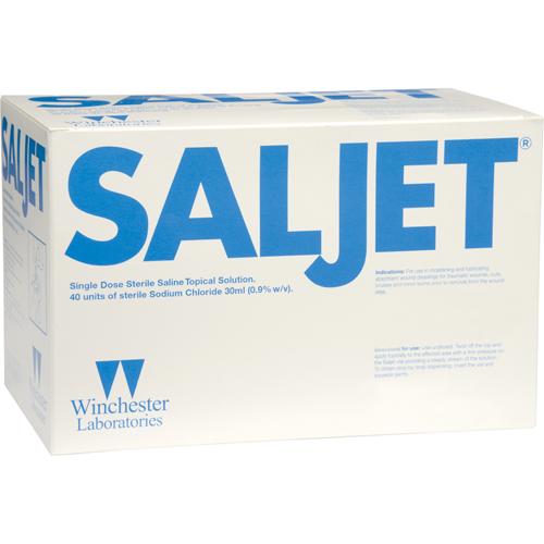 Saljet Single Dose Saline Solution, 1.01 oz. Cam Industrial