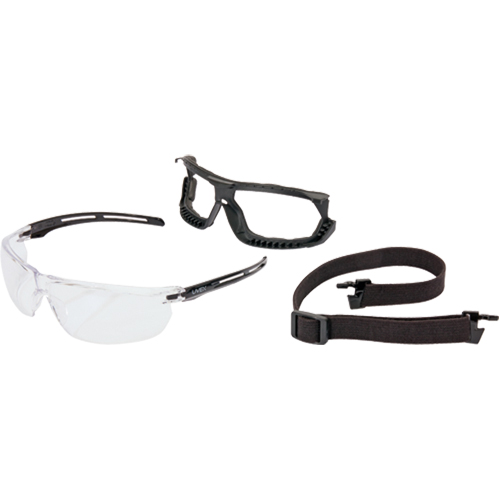 Lunettes de s&eacute;curit&eacute; &eacute;tanches Uvex Tirade, Lentille Transparent, Antibu&eacute;e, ANSI Z87+/R&eacute;pond ou surpasse la norme CSA Z94.3 Cam Industrial