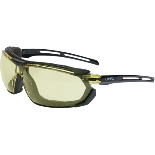 Lunettes de s&eacute;curit&eacute; &eacute;tanches Uvex Tirade, Lentille Ambr&eacute;e, Antibu&eacute;e, ANSI Z87+/R&eacute;pond ou surpasse la norme CSA Z94.3 Cam Industrial