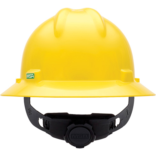 V-Gard&reg; Full Brim Hardhat, Meets CSA Type 1, Ratchet Suspension, Non-Vented Cam Industrial