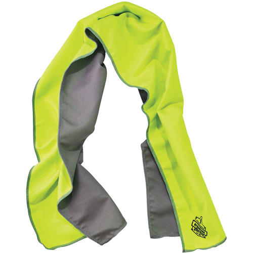 Serviette de refroidissement en microfibre Chill-Its 6602MF, Lime haute visibilit&eacute; Cam Industrial