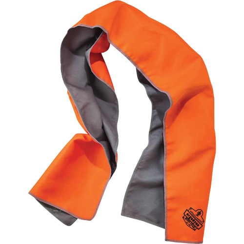 Serviette de refroidissement en microfibre Chill-Its 6602MF, Orange haute visibilit&eacute; Cam Industrial