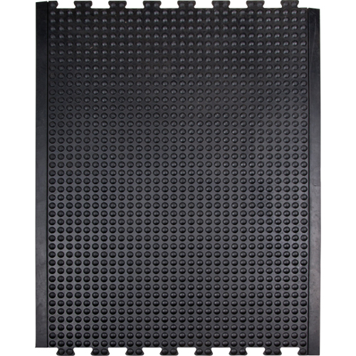 Tapis antifatigue en d&ocirc;me, &agrave; bulles, 3' x 4' x 1/2", Noir, Caoutchouc Cam Industrial