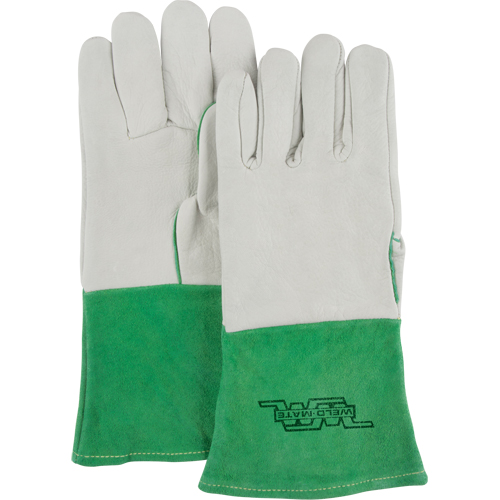 Premium TIG Welding Gloves, Grain Cowhide, Size Medium Cam Industrial