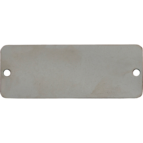 Blank Tags, Stainless Steel, 3" W x 1" H Cam Industrial