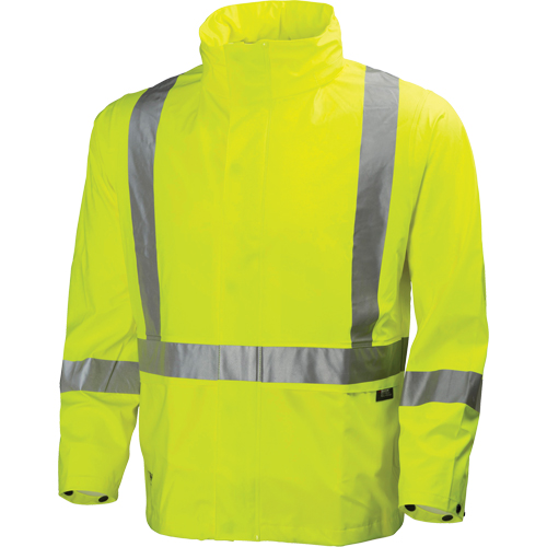 Narvik Rainwear - Jacket, Polyester, High Visibility Lime-Yellow, Small Cam Industrial