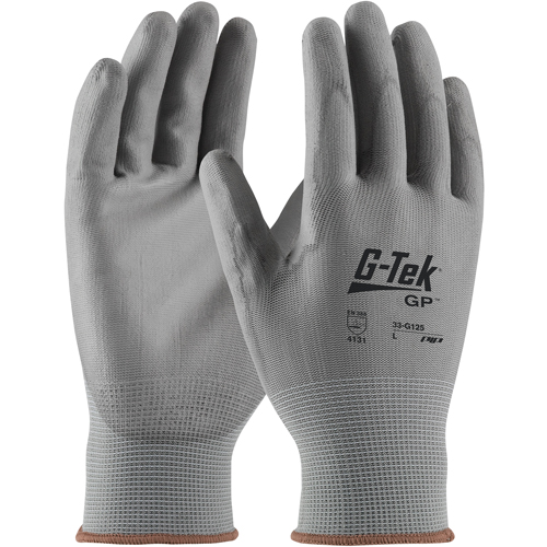 G-Tek 33G-165 Coated Gloves, 9/Large, Polyurethane Coating, 13 Gauge, Nylon Shell Cam Industrial
