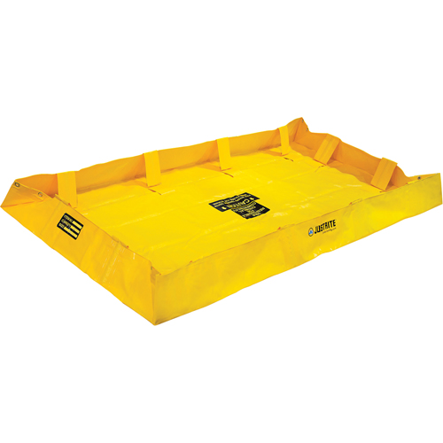 QuickBerm&reg; Lite Containment Berm, 159 gal. Capacity, 4' W x 8' L x 8" H, Snap-Up Bracket Cam Industrial