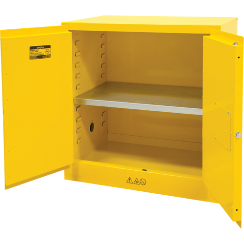 Armoire pour produits inflammables, 22 gal., 2 Porte(s), 35" La x 35" h x 22" p Cam Industrial