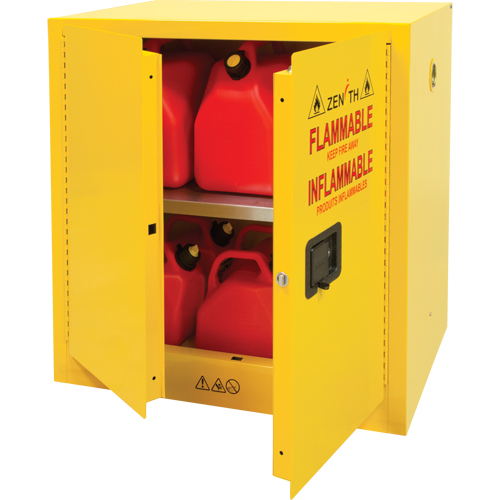 Armoire pour produits inflammables, 22 gal., 2 Porte(s), 35" La x 35" h x 22" p Cam Industrial