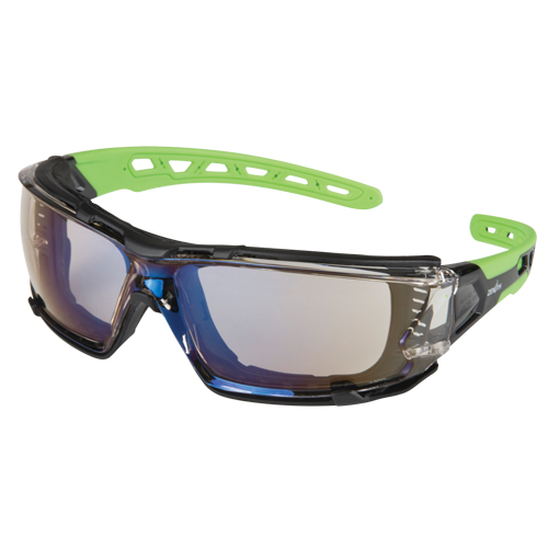Z2500 Series Safety Glasses with Foam Gasket, Indoor/Outdoor Mirror Lens, Anti-Scratch, ANSI Z87+/Meets/Exceeds CSA Z94.3 Cam Industrial