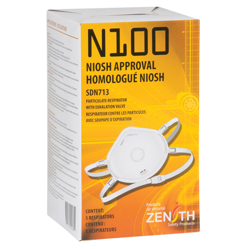 Respirateur contre les particules, N100, Certifi&eacute; NIOSH, Moyen/grand Cam Industrial