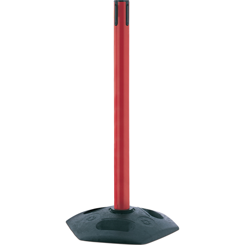 Single Line Heavy Duty Receiver Post, 38" High, Red Cam Industrial