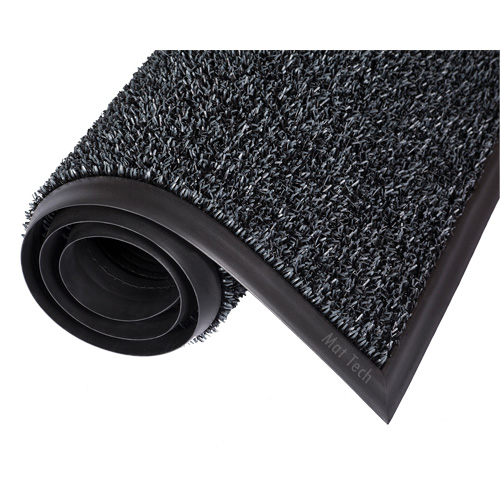 Astro-Plus Mat, Polyethylene, Scraper Type, Textured Pattern, 6-3/10' x 8', Brown Cam Industrial