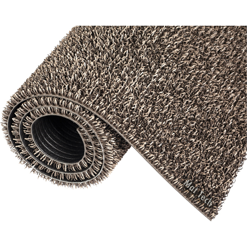 Tapis Astro-Plus, Poly&eacute;thyl&egrave;ne, Grattoir Type, Motif Textur&eacute;, 3-3/10' x 4', Brun Cam Industrial