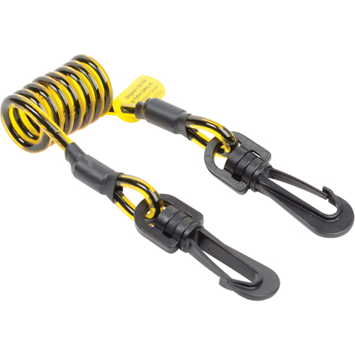Coil Tool Tether, Coil, Dual Clip Cam Industrial