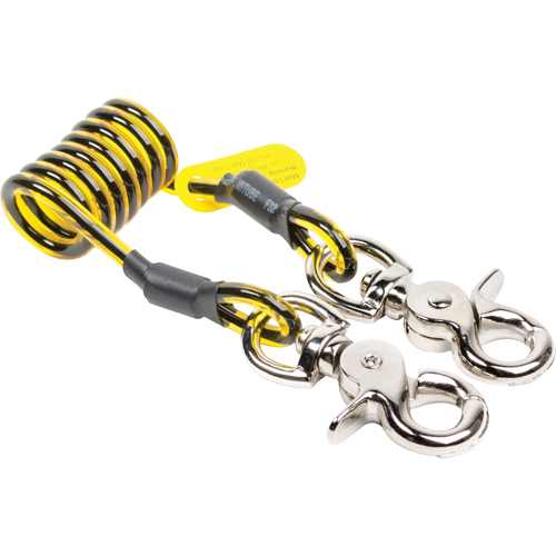 Coil Tool Tether, Coil, Dual Latch Cam Industrial