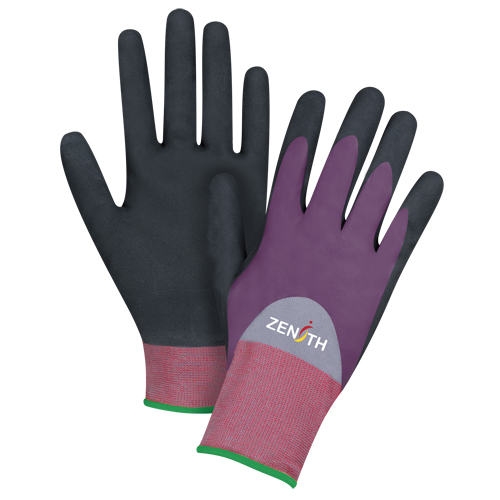 ZX-2 Premium Coated Gloves, 11/2X-Large, Nitrile/Foam Nitrile Coating, 18 Gauge, Nylon Shell Cam Industrial