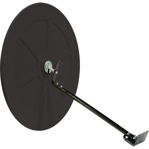 Miroir convexe avec support, Int&eacute;rieur/Ext&eacute;rieur, Diam&egrave;tre 36" Cam Industrial