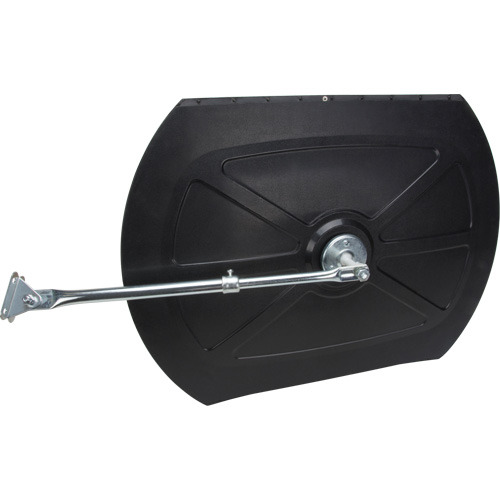 Roundtangular Convex Mirror with Telescopic Arm, 18" H x 26" W, Indoor/Outdoor Cam Industrial