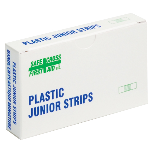 Bandages en bandes Juniors, Rectangulaire/carr&eacute;e, 1-1/2", Plastique, Non st&eacute;rile Cam Industrial