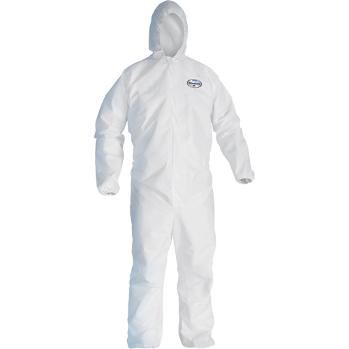 Combinaison Kleenguard A45 contre les liquides, les particules de pr&eacute;paration des surfaces et la peinture, Petit, Blanc, Micropore Cam Industrial
