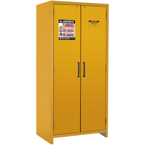 Armoire d'entreposage 90 minutes s&eacute;curitaire et conforme &agrave; la norme EN, 30 gal., 2 Porte(s), 35,16" La x 76,89" h x 24,21" p Cam Industrial