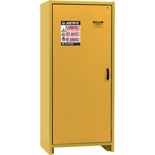 30-Minute EN Safety Storage Cabinet, 30 gal., 1 Door, 34.02" W x 76.65" H x 24.21" D Cam Industrial