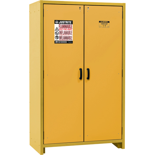 30-Minute EN Safety Storage Cabinet, 45 gal., 2 Door, 45.83" W x 76.65" H x 24.21" D Cam Industrial